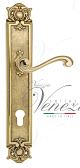 Дверная ручка Venezia на планке PL97 мод. Vivaldi (полир. латунь) под цилиндр