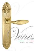 Дверная ручка Venezia на планке PL90 мод. Maggiore (полир. латунь) проходная