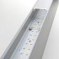 Линейный светодиодный подвесной односторонний светильник 103см 20Вт 4200К матовое серебро 101-200-30