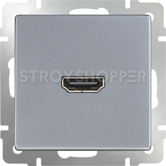 Розетка HDMI (серебряный) WL06-60-11