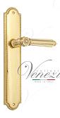 Дверная ручка Venezia на планке PL98 мод. Castello (полир. латунь) проходная
